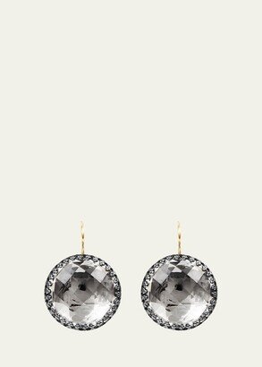 Olivia Black Rhodium-Washed Earrings in Dove Foil