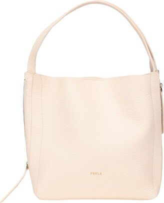 Grace M Hobo W/zip Handbag Ivory