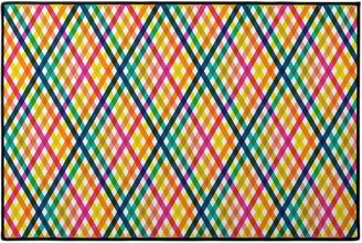 Door Mats: Birchdale Gingham Plaid - Multi Door Mat, Multicolor