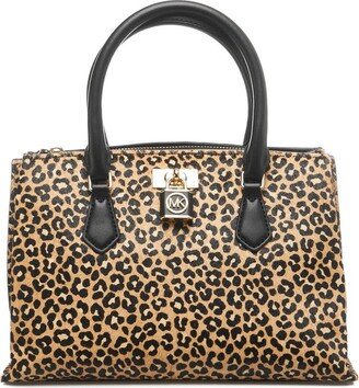 Ruby Leopard Printed Small Tote Bag