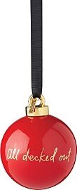 All Decked Out Red Ball Ornament