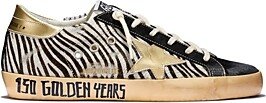 Women's Super-Star Zebra Stripe Calf Hair Low Top Sneakers - 150th Anniversary Exclusive