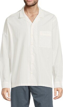 Solid Camp Collar Shirt