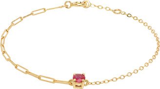 Gold Solitaire Bracelet