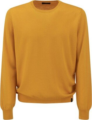 Crewneck Straight Hem Jumper-AA