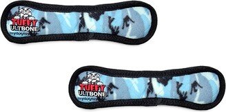 Tuffy Ultimate Bone Camo Blue, 2-Pack Dog Toys