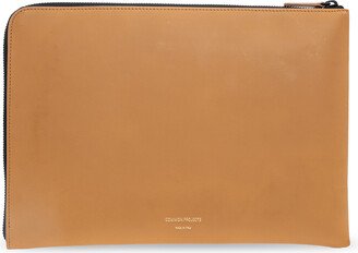 Leather Clutch - Brown