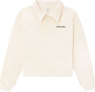 Logo-Embroidered Cotton Jumper-AA