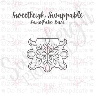 Sweetleigh Swappable Snowflake Base Cookie Cutter