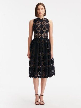 ODLR Gardenia Guipure Eyelet Dress