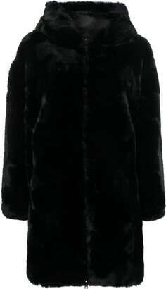 Faux-Fur Hooded Coat-AI