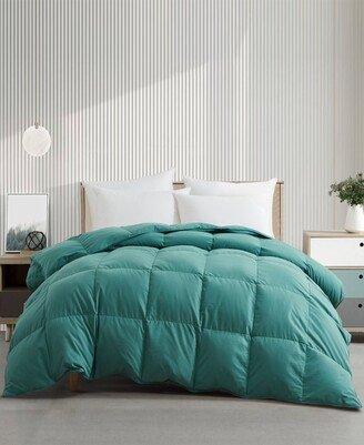 Warm and Cozy 360 Thread Count All Season Down and Feather Fiber Comforter, Full/Queen