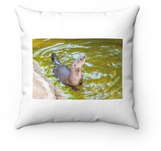 Spotted Necked Otter Pillow - Throw Custom Cover Gift Idea Room Decor