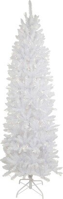 Northlight 9Ft Pre-Lit Rapids White Pine Pencil Artificial Christmas Tree