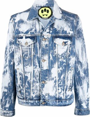 Blitched-Wash Denim Jacket