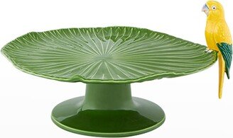 Amazonia Cake Stand with Macaw at Foot