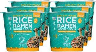 Lotus Foods Garlicky Veggie Rice Ramen Noodle Soup - Case of 6/1.94 oz