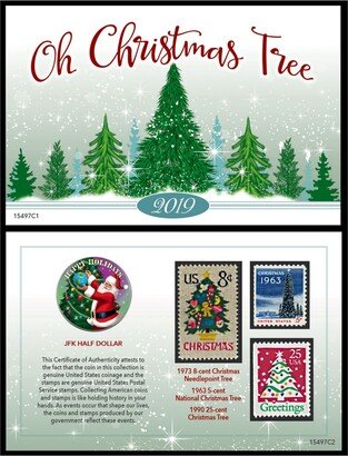 American Coin Treasures 2019 Christmas Greetings Coin and Stamp Card