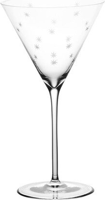 Set of 2 Star Cut Martini Glasses (200ml)-AA