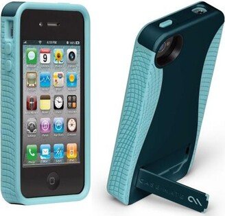 Pop! Case with Stand for Apple iPhone 4S / 4 (Navy/Aqua)