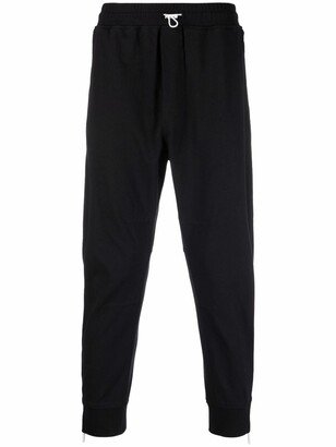 Rear-Logo Straight-Leg Trousers