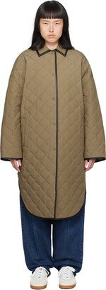 Khaki Quilted Coat