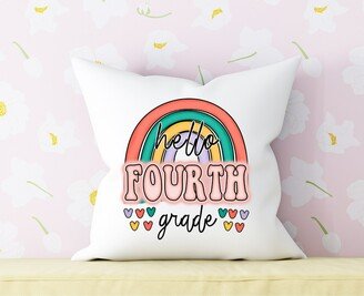 Hello Fourth Grade Pillow, 4Th Pillow Cover, Teacher, Decor, Classroom Decor Teacher Gifts