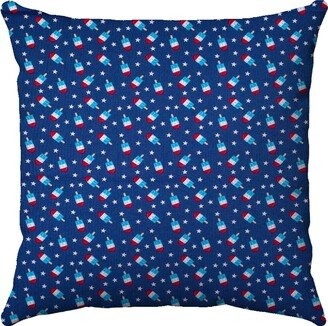 Patriotic Ice Pop Pillow Cover - Summer Treats Fourth Of July Decor Throw Usa