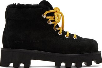 Black Suede Hiking Boots