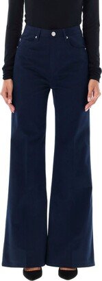 High Waist Flared Pants-AD