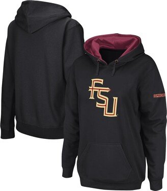 Women's Black Florida State Seminoles Big Logo Pullover Hoodie