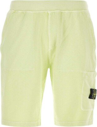 Compass-Motif Elasticated Waistband Shorts-AA