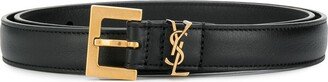 Monogram Leather Belt-AB