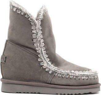 Eskimo shearling-lined suede boots