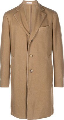 Single-Breasted Virgin Wool Coat-AS