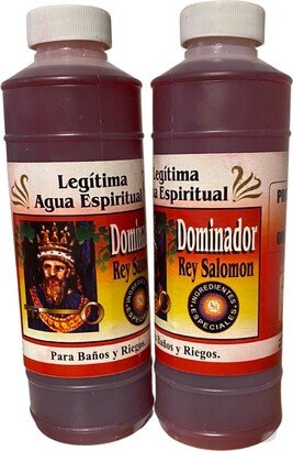 Rey Salomon Dominador Agua Espiritual Para Limpias -King Solomon Dominator Spiritual Water, Baños Y Riegos. Magick