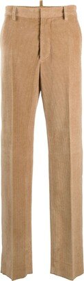 Straight-Leg Corduroy Trousers-AT