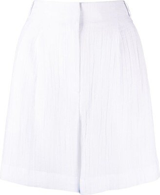 Plissé Tailored Shorts