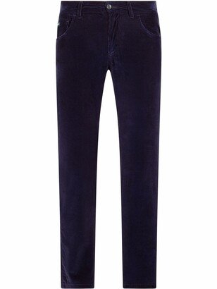 Corduroy Straight-Leg Trousers-AW