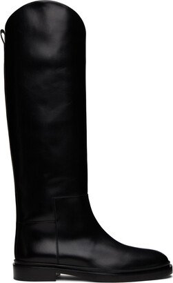 Black Asymmetric Boots