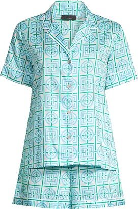 Infinity Cotton Sateen Pajama Set-AA