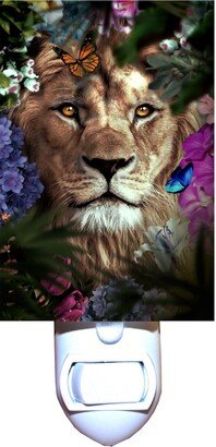 Floral Lion Jungle Decorative Night Light