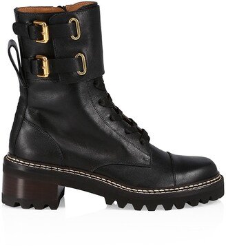 Mallory Leather Combat Boots-AA