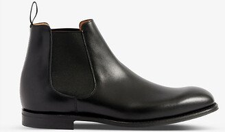 Mens Black Amberley Leather Chelsea Boots