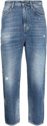 Washington Dee Cee Appliqué-Detailing Cropped Jeans