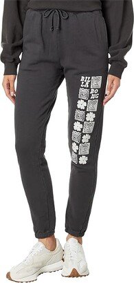 Mystic Surf Jogger Sweatpants (Black Pebble) Women's Clothing