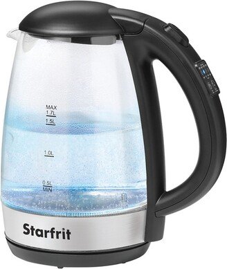 1.7-Liter 1,500-Watt Glass Electric Kettle with Variable Temperature Control