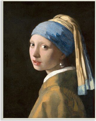 Vermeer Girl with a Pearl Earring Classical Portrait Painting Wall Plaque Art, 10