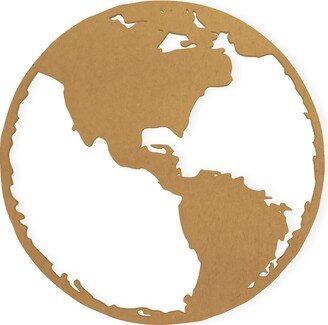 Globe, Cut Out, Wall Art, Home Decor,, Hanging, Quality Cardboard, Ready To Paint