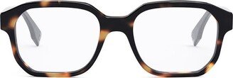 Fendi Eyewear Geometric Frame Glasses